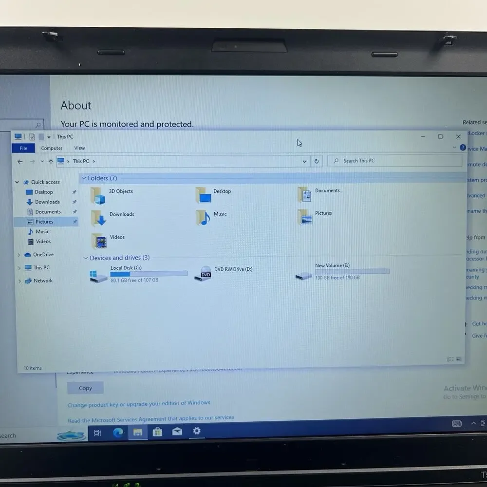 Lenovo ThinkPad T520 Intel i7-2640M 8GB 320GB HDD Win 10 w/ Charger|ELP73, READ